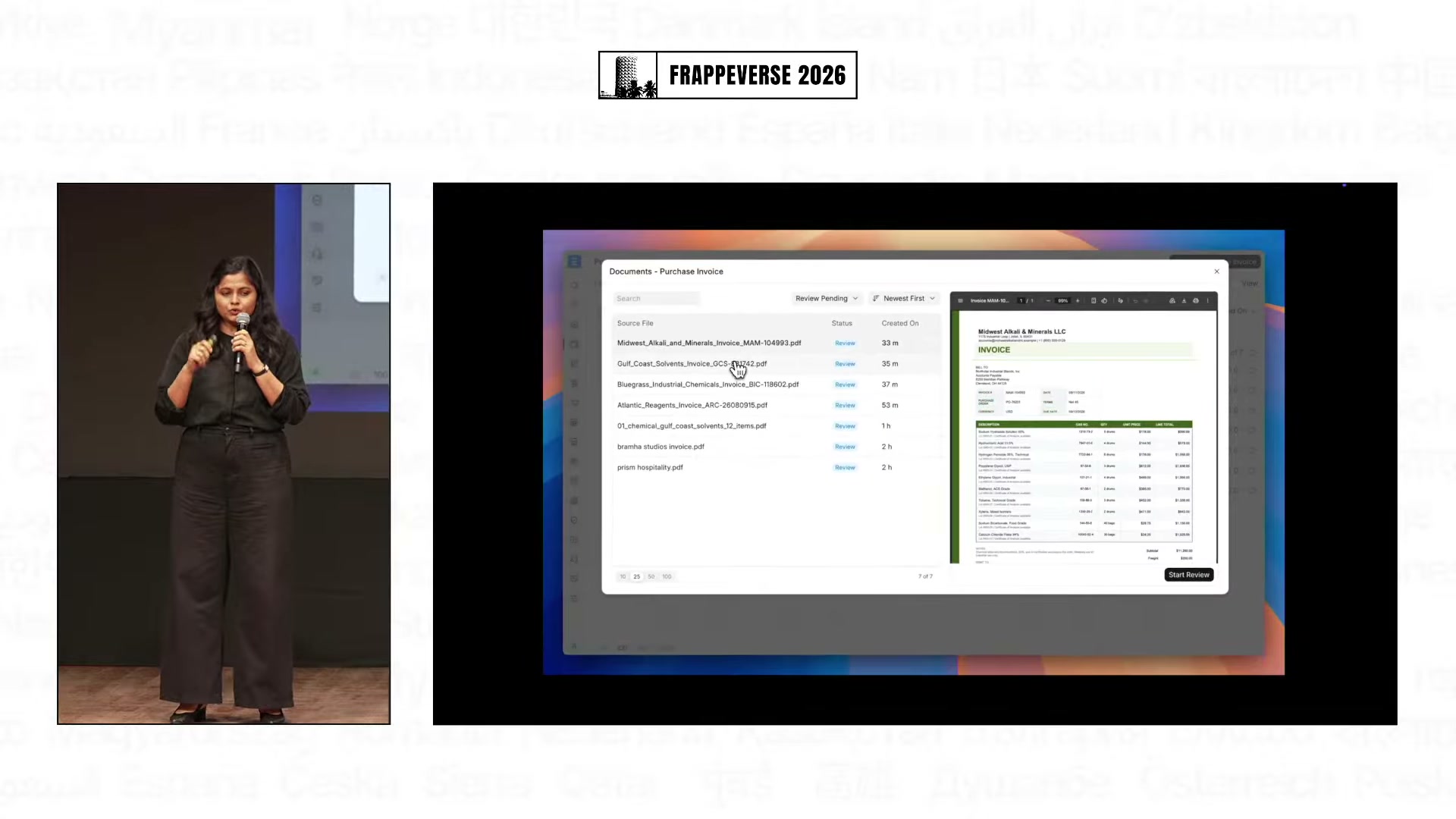 ERPNext's proposed Document Queue shown during the Agentic Product Developments keynote