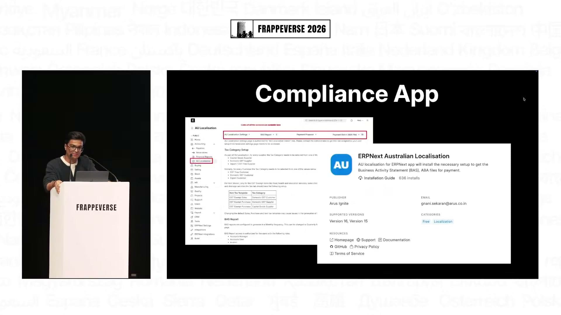 The Australian localization app helped establish a broader ERPNext presence in the market.