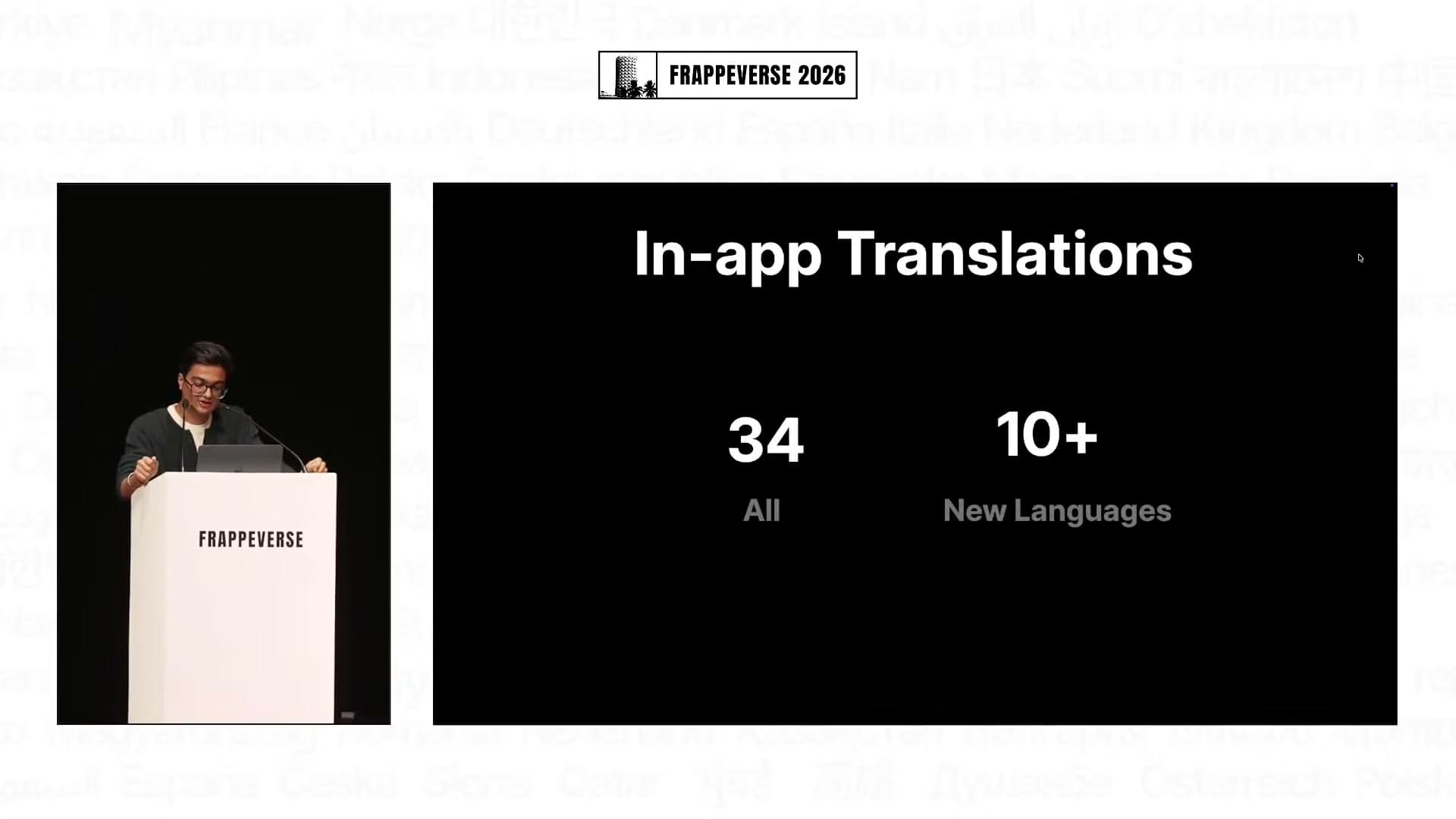 ERPNext now supports 34 in-app languages, with at least 10 added recently.