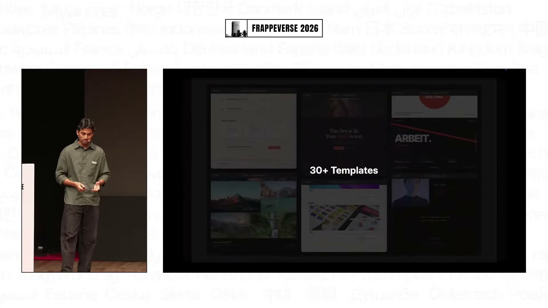 Frappe Builder includes a library of more than 30 templates.