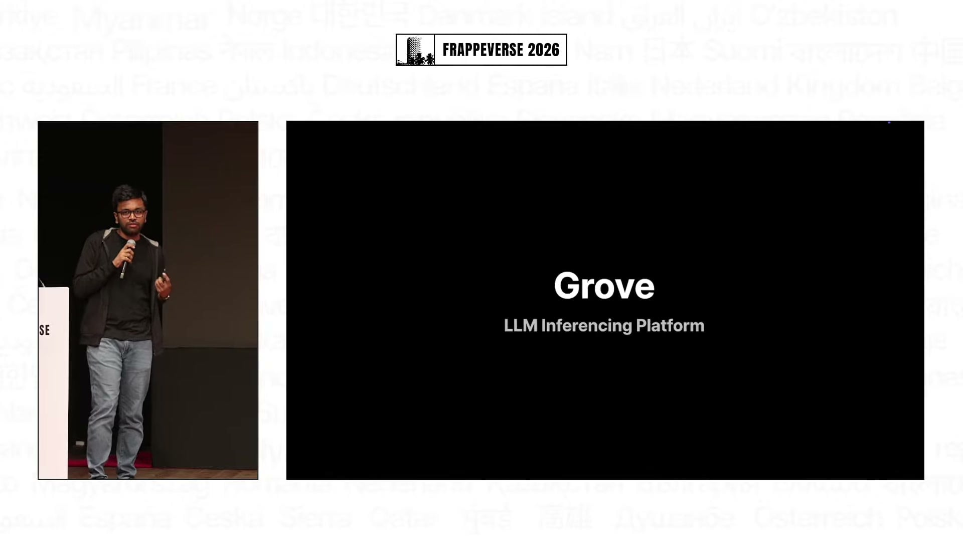 Ankush Menat introduces Grove, Frappe’s planned LLM inferencing platform.